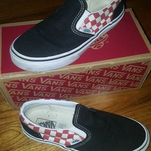 Checkered Slip On Vans